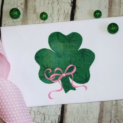 shamrock applique ribbon